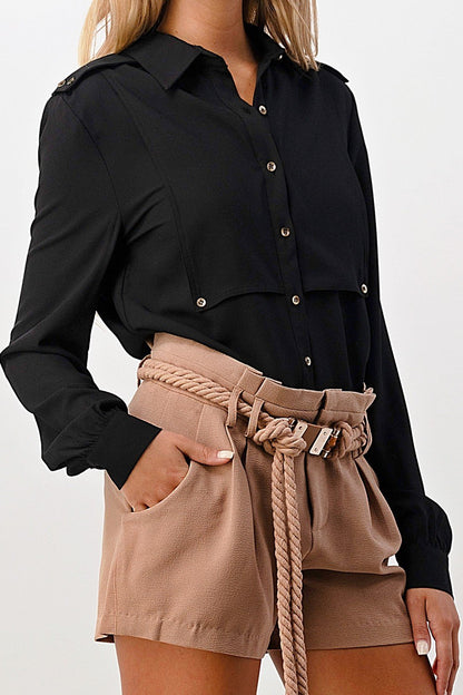 ARROW Military Blouse with Gold Buttons