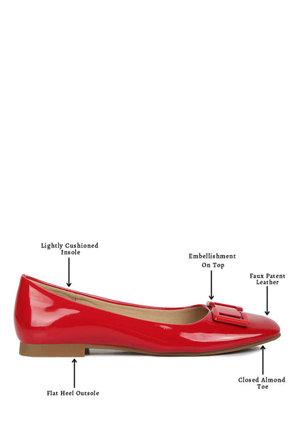Nek Embellished Ballerina Flats
