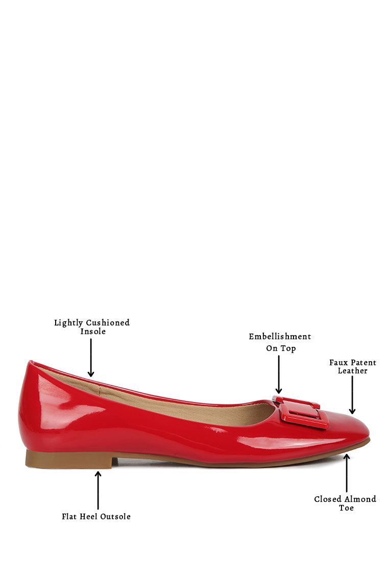 Nek Embellished Ballerina Flats
