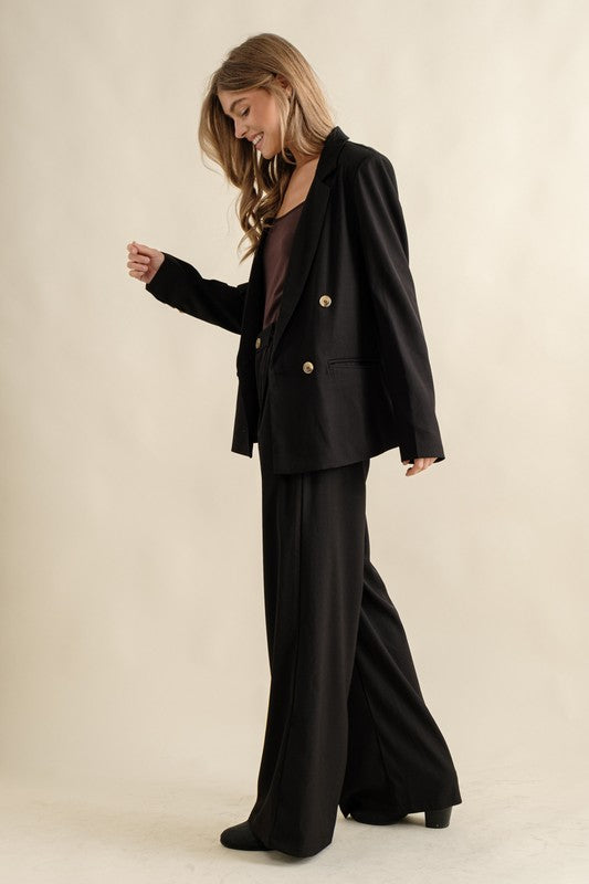 Noir Tailored Wide Leg Trouser