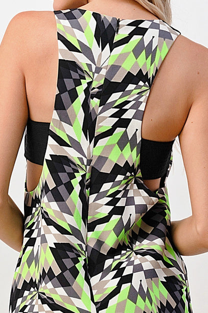 ARROW Geometric Racerback A-Line Dress