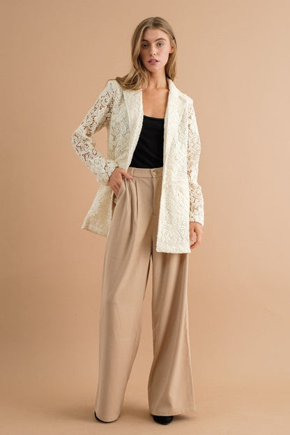 Noir Tailored Wide Leg Trouser
