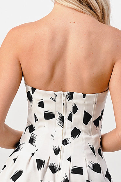 LORI Strapless A-Line Dress