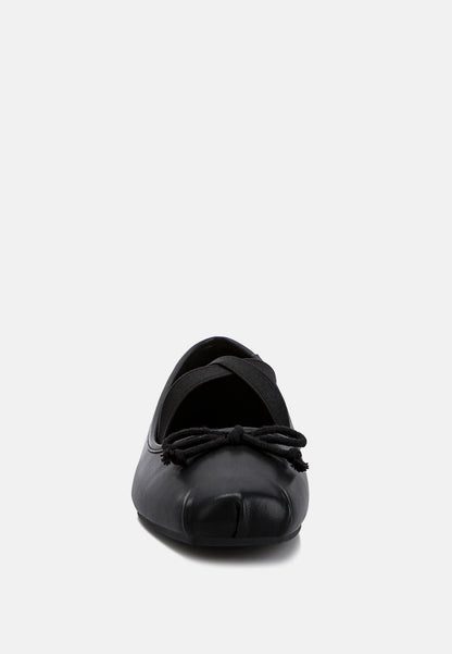 Leina Recycled Faux Leather Ballet Flats
