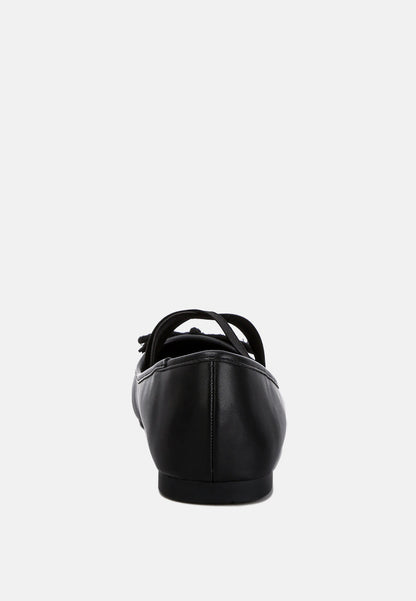Leina Recycled Faux Leather Ballet Flats