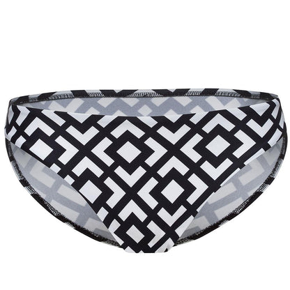 Sasha Fox Low Rise Aztec Bikini Bottom