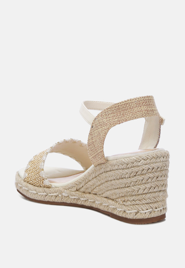 Lucas Raffia Wedge Espadrilles