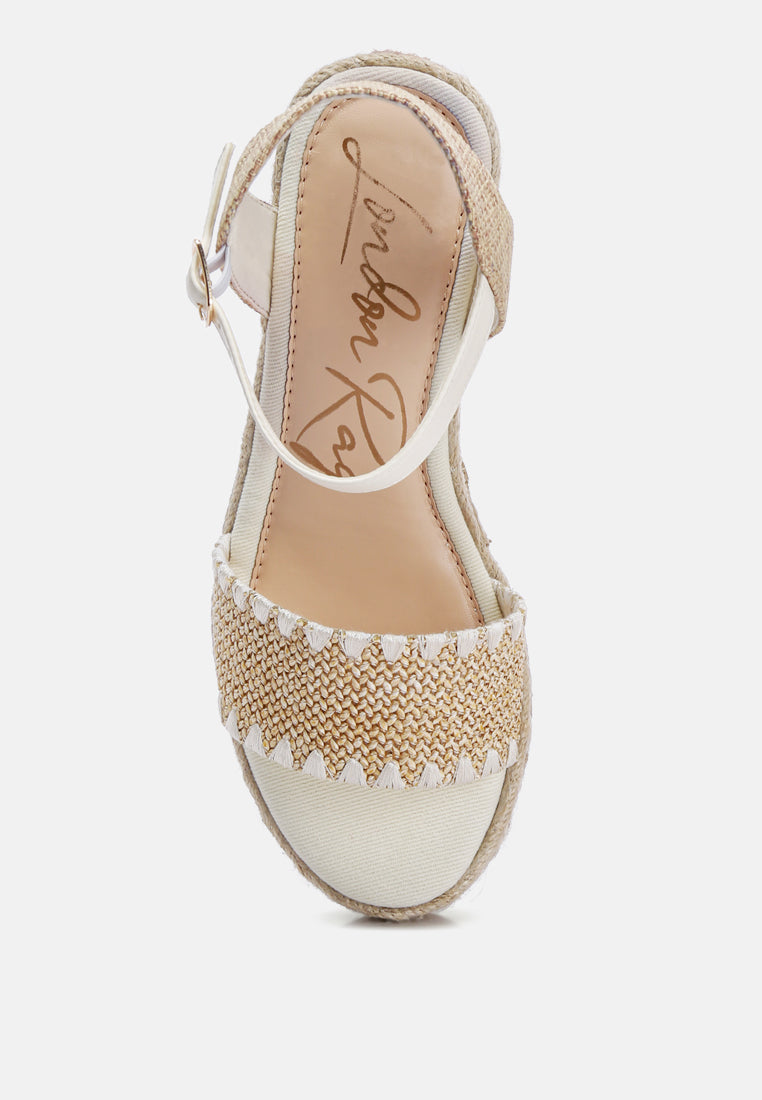 Lucas Raffia Wedge Espadrilles