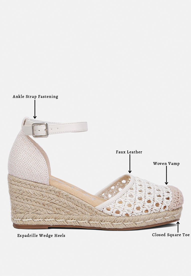 Ruby Mason Pin Buckle Wedge Espradilles