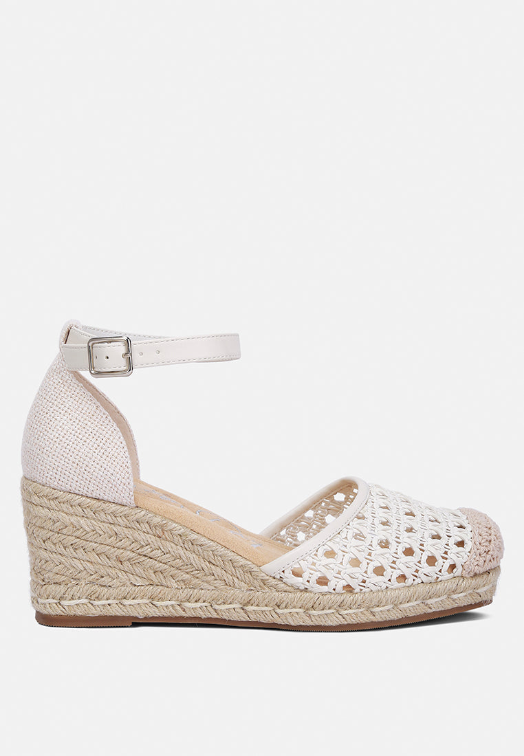 Ruby Mason Pin Buckle Wedge Espradilles
