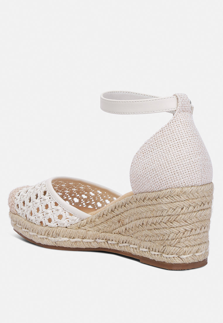 Ruby Mason Pin Buckle Wedge Espradilles