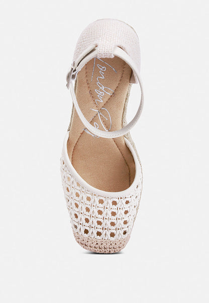 Ruby Mason Pin Buckle Wedge Espradilles