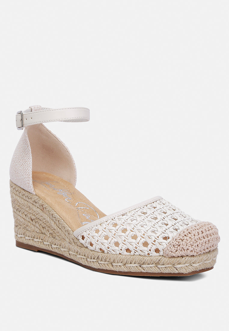 Ruby Mason Pin Buckle Wedge Espradilles