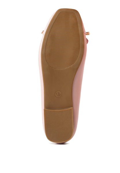 Moi Metallic Embellished Ballerina Flats