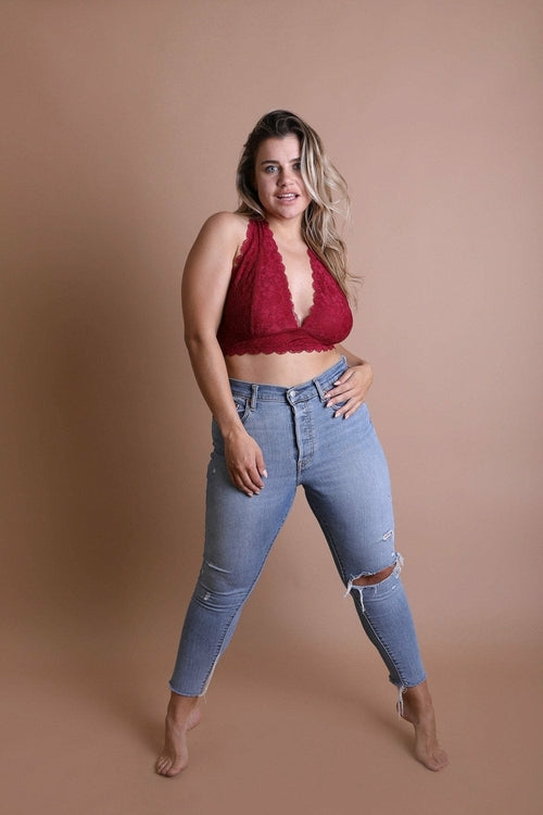 Juliette Plus Size Halter Bralette
