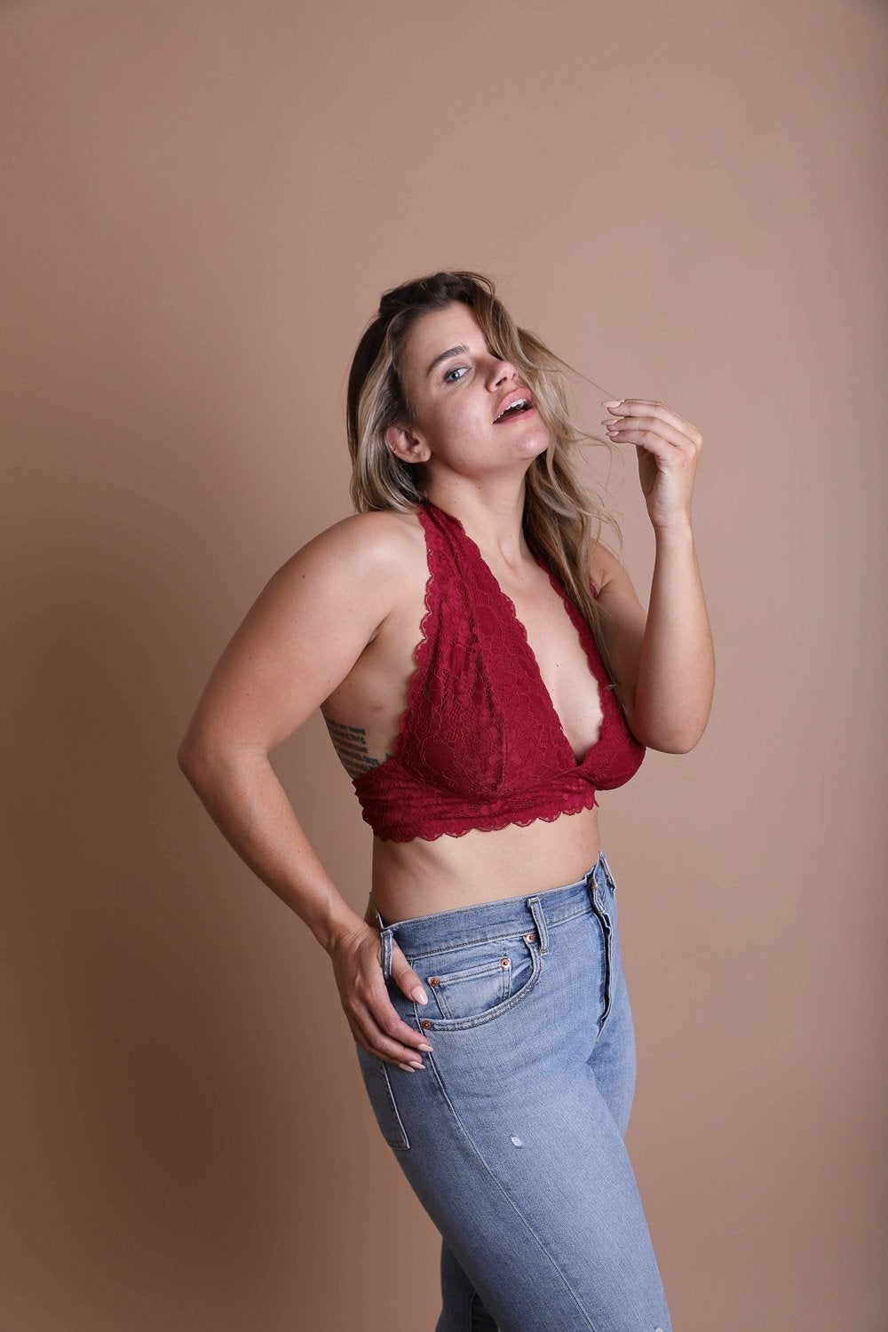 Juliette Plus Size Halter Bralette