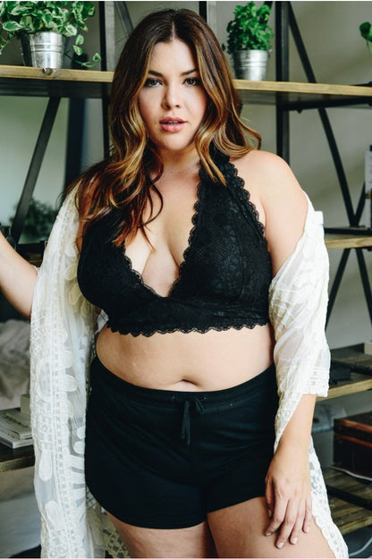 Juliette Plus Size Halter Bralette