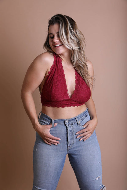 Juliette Plus Size Halter Bralette
