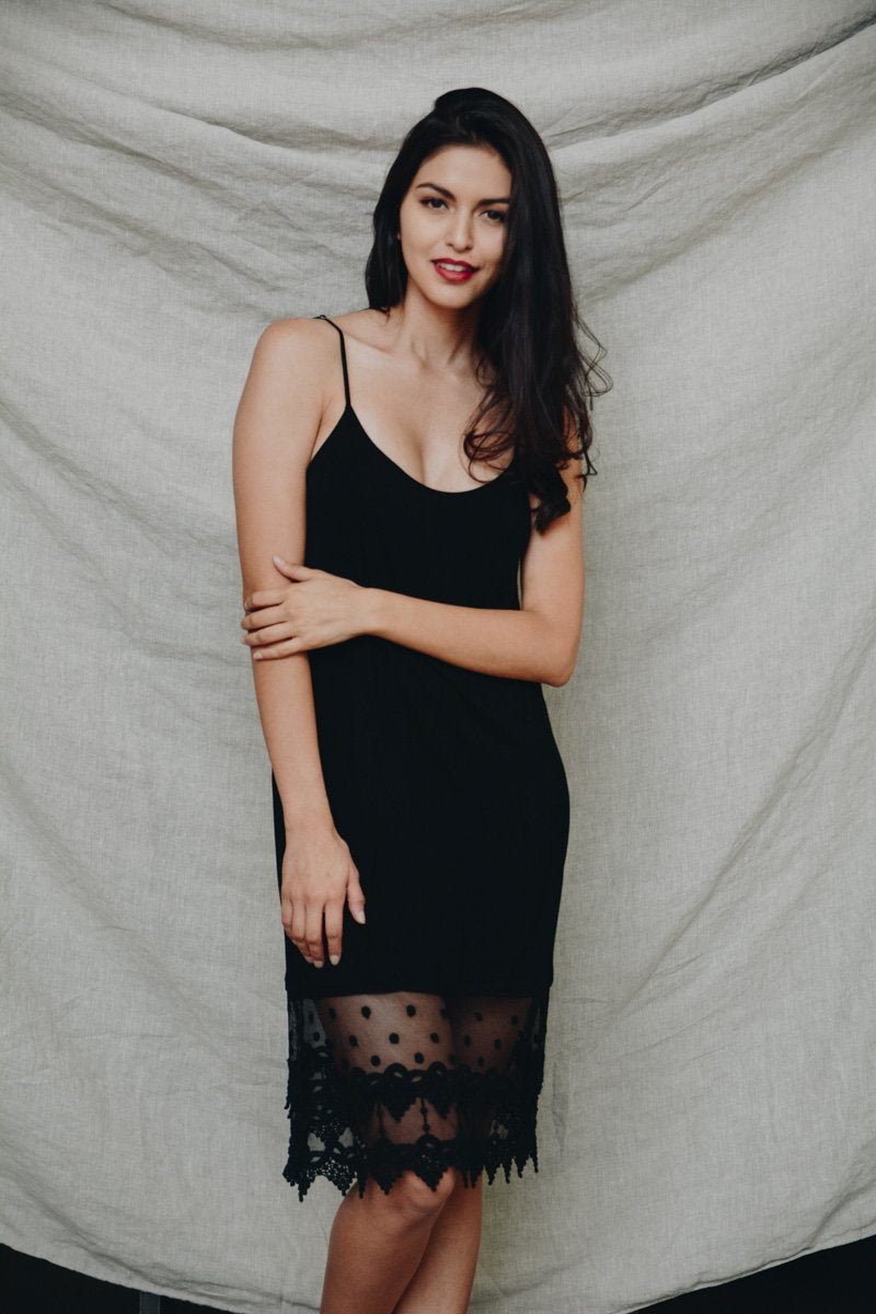 HAZY Polka Dot Lace Dress