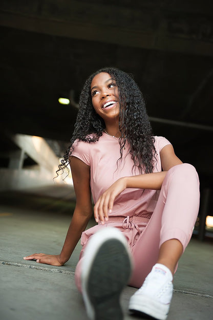 Danica Johnson Spirit Jumpsuit in Pink Lemonade