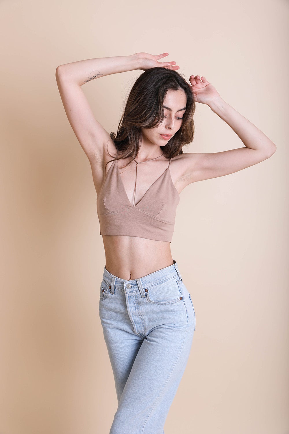 Irene Y-Neck Crop Top